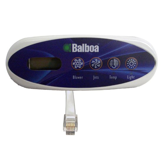 52144  Control Panel Balboa Mini Oval Digital Blower/Jet 4 button LCD