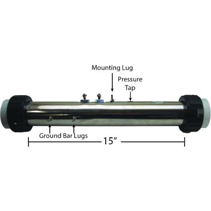 C2400-0800  4.0KW Heater Assembly    Flo Thru    Gecko    15